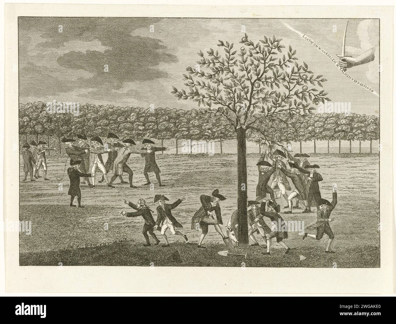 18th century engraving tree branches hi-res stock photography and ...