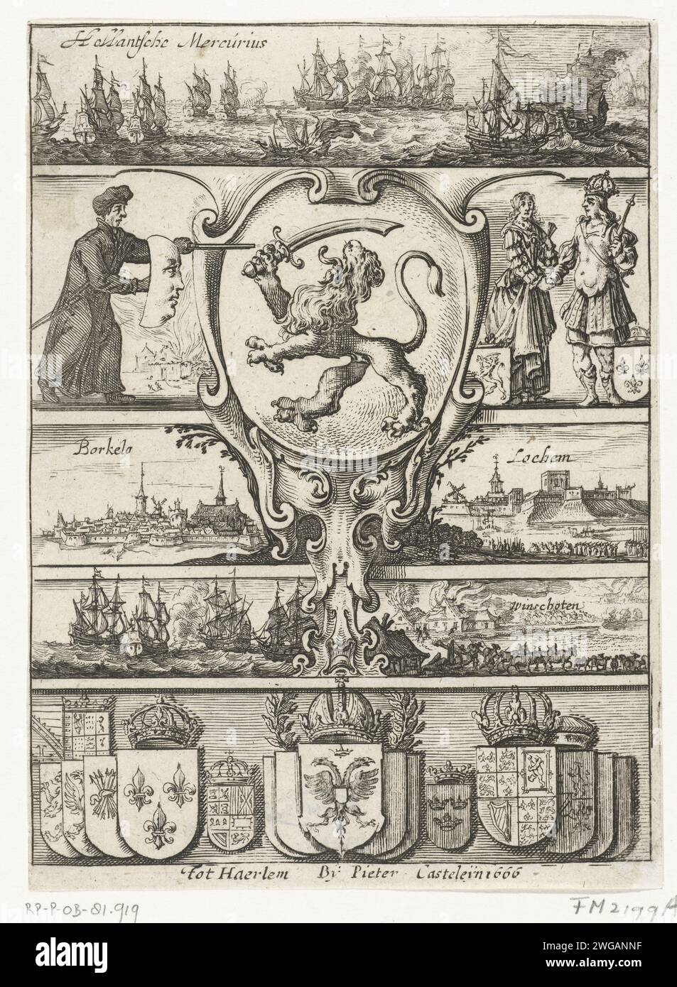 Title page for the Hollandsche Mercurius of the year 1665, 1666 print ...