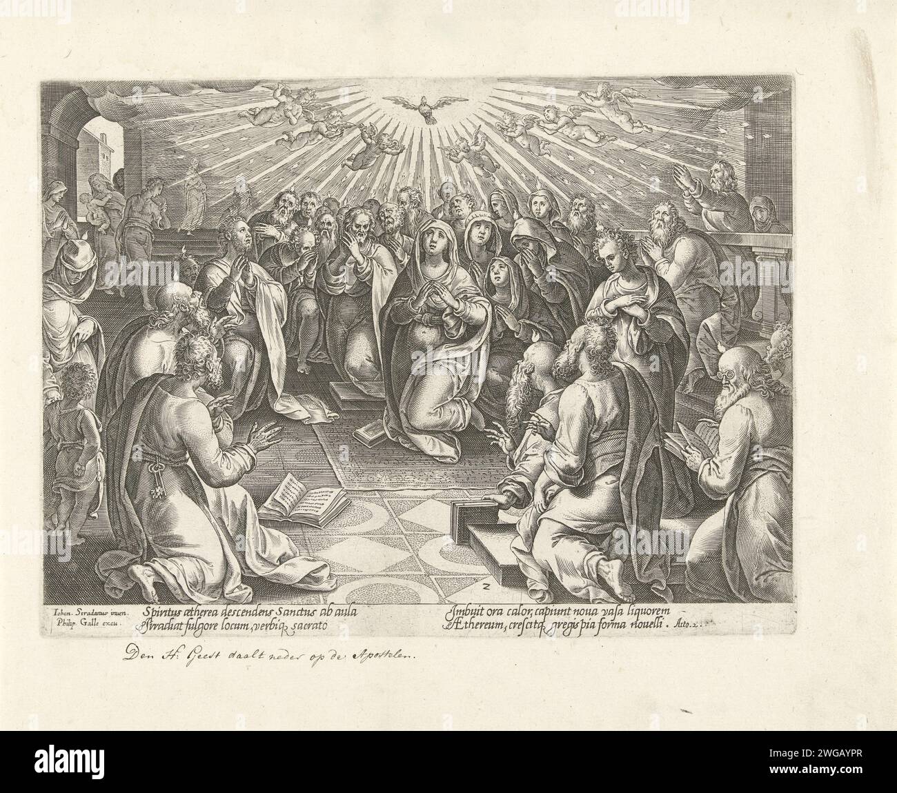 Exit of the Holy Spirit, Philips Galle, After Jan van der Straet, 1582 ...
