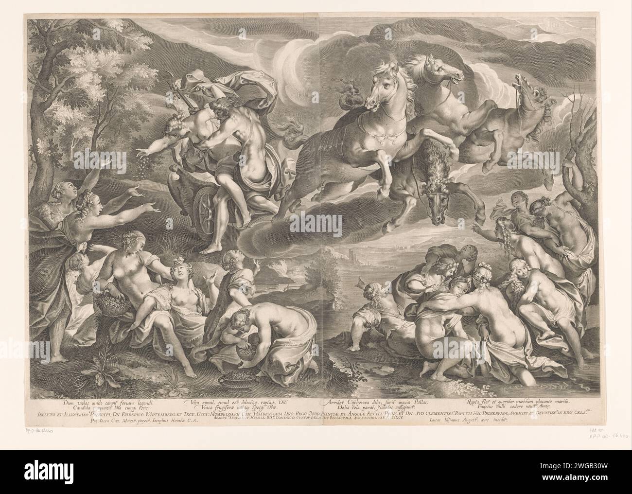 Roof van Proserpina, Lucas Kilian, after Joseph Heintz (I), 1589 - 1608 ...