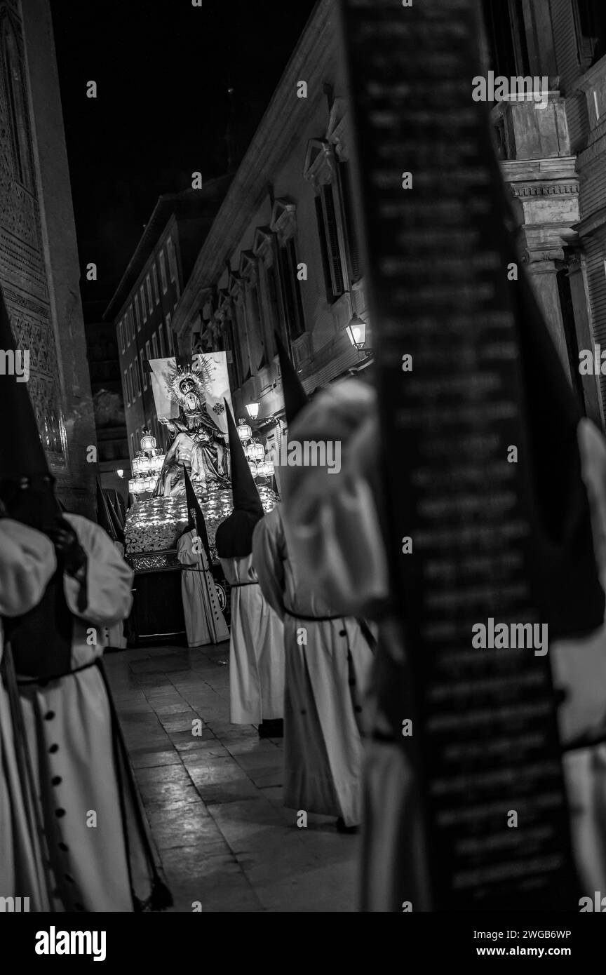 Fotografía de la Semana Santa 2023, celebrada en Zaragoza. Stock Photo