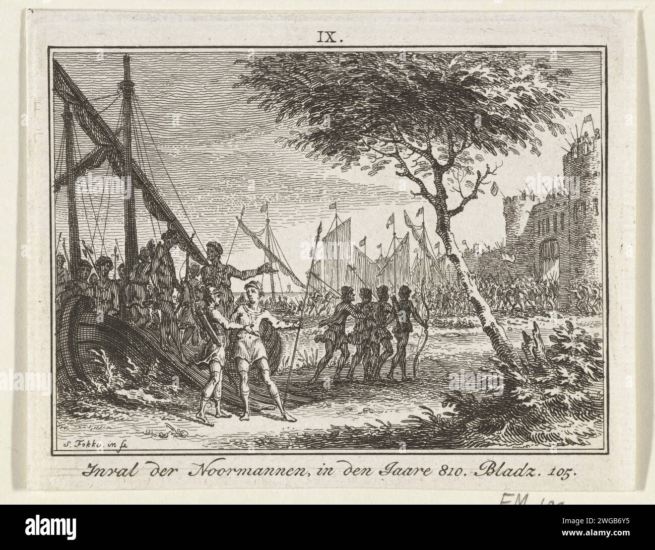 Inval of the Normans in 810, 1722 - 1750 print Inval of the Normans in ...