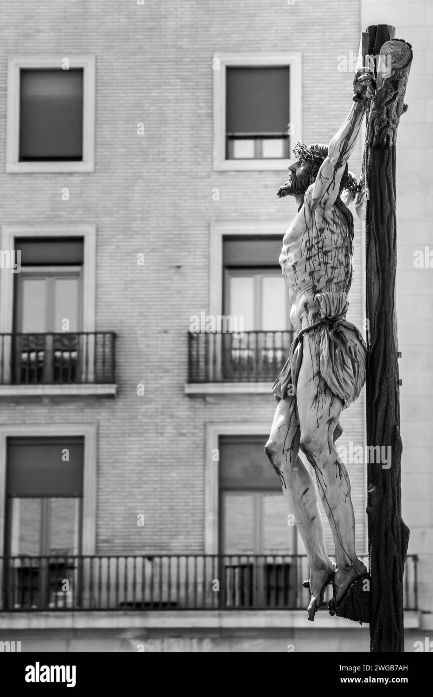 Fotografía de la Semana Santa 2023, celebrada en Zaragoza. Stock Photo