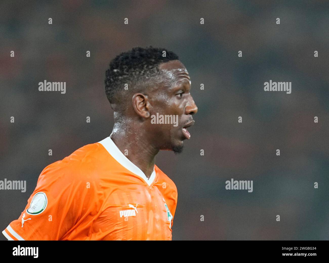 February 03 2024: Willy-Arnaud Zobo Boly (Ivory Coast) // during a ...