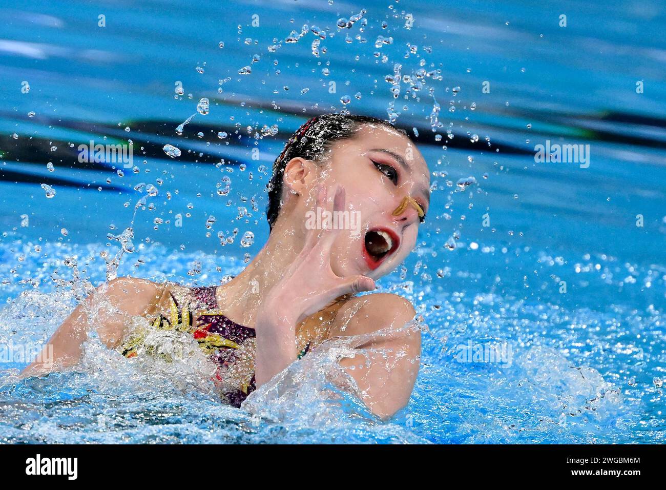 Doha, Qatar. 04th Feb, 2024. Huiyan Xu of China competes in the ...