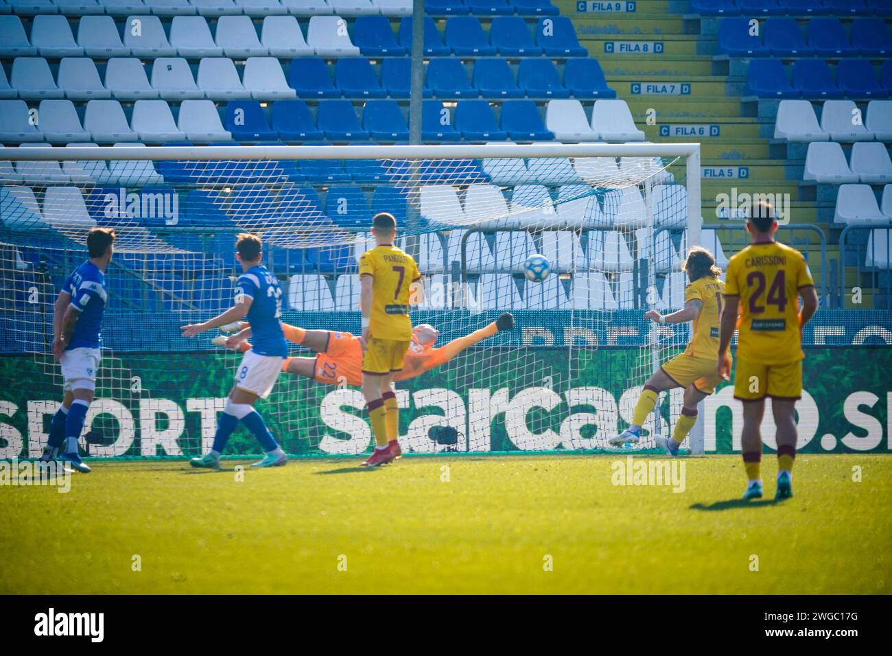 Brescia, Italy. 3 Feb, 2024. Lorenzo Andrenacci, during Brescia Calcio vs AS Cittadella , Serie B, at Rigamonti Stadium. Credit: Alessio Morgese/Alessio Morgese / Emage / Alamy live news Stock Photo