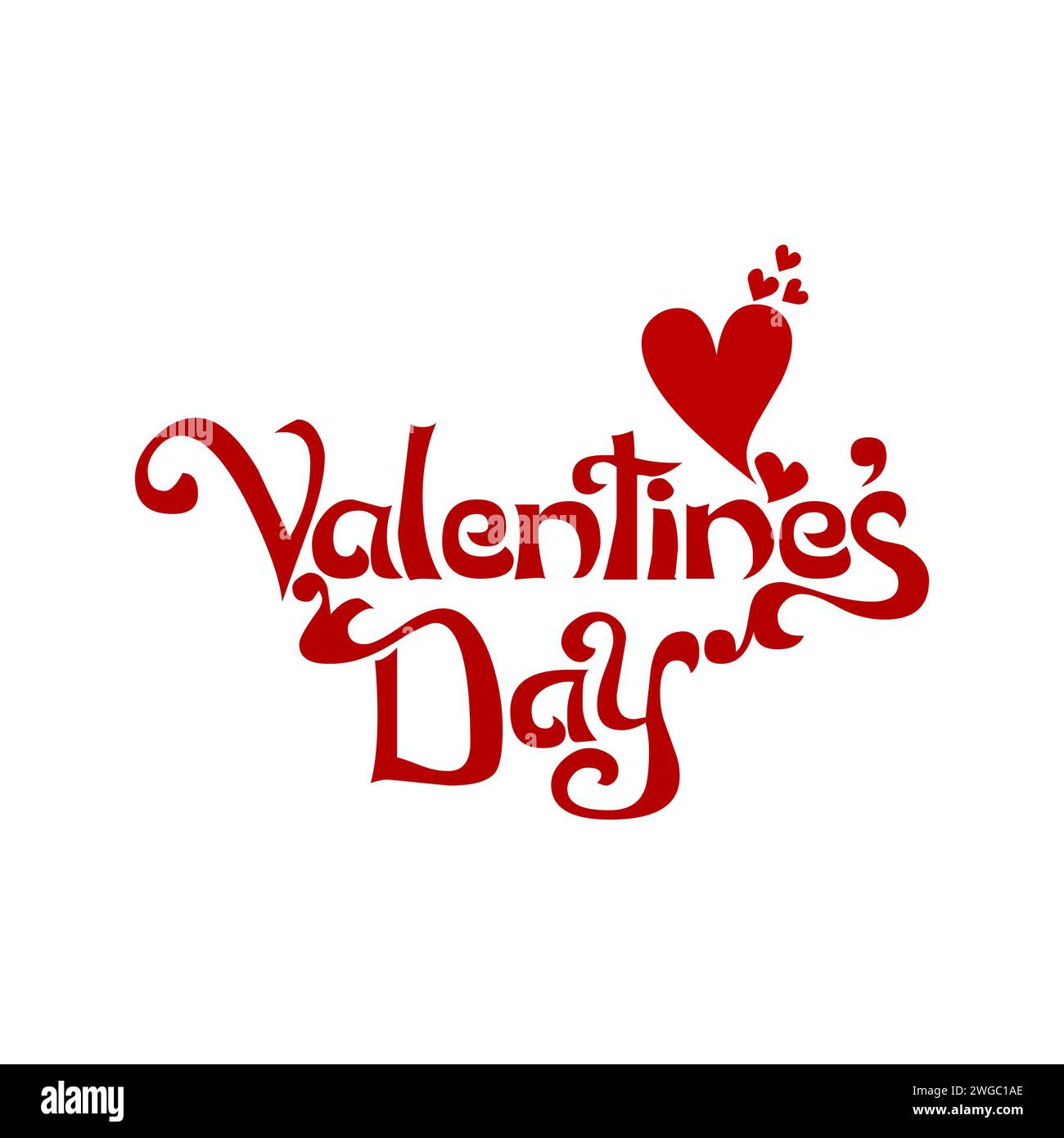 Day Lettering Red Red script lettering hi-res stock photography and images - Alamy