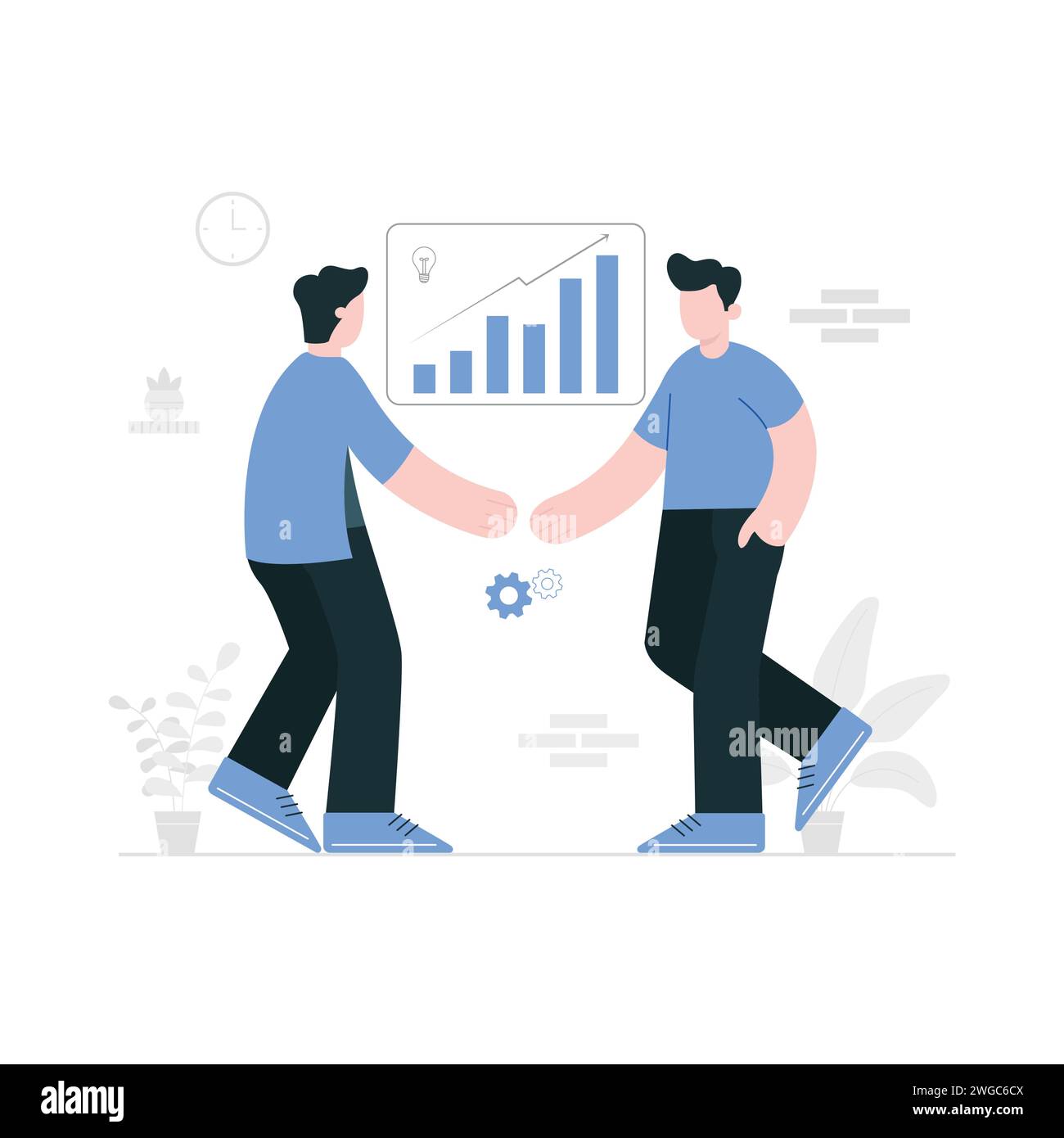 Cooperation illustration Stock Vector Images - Alamy