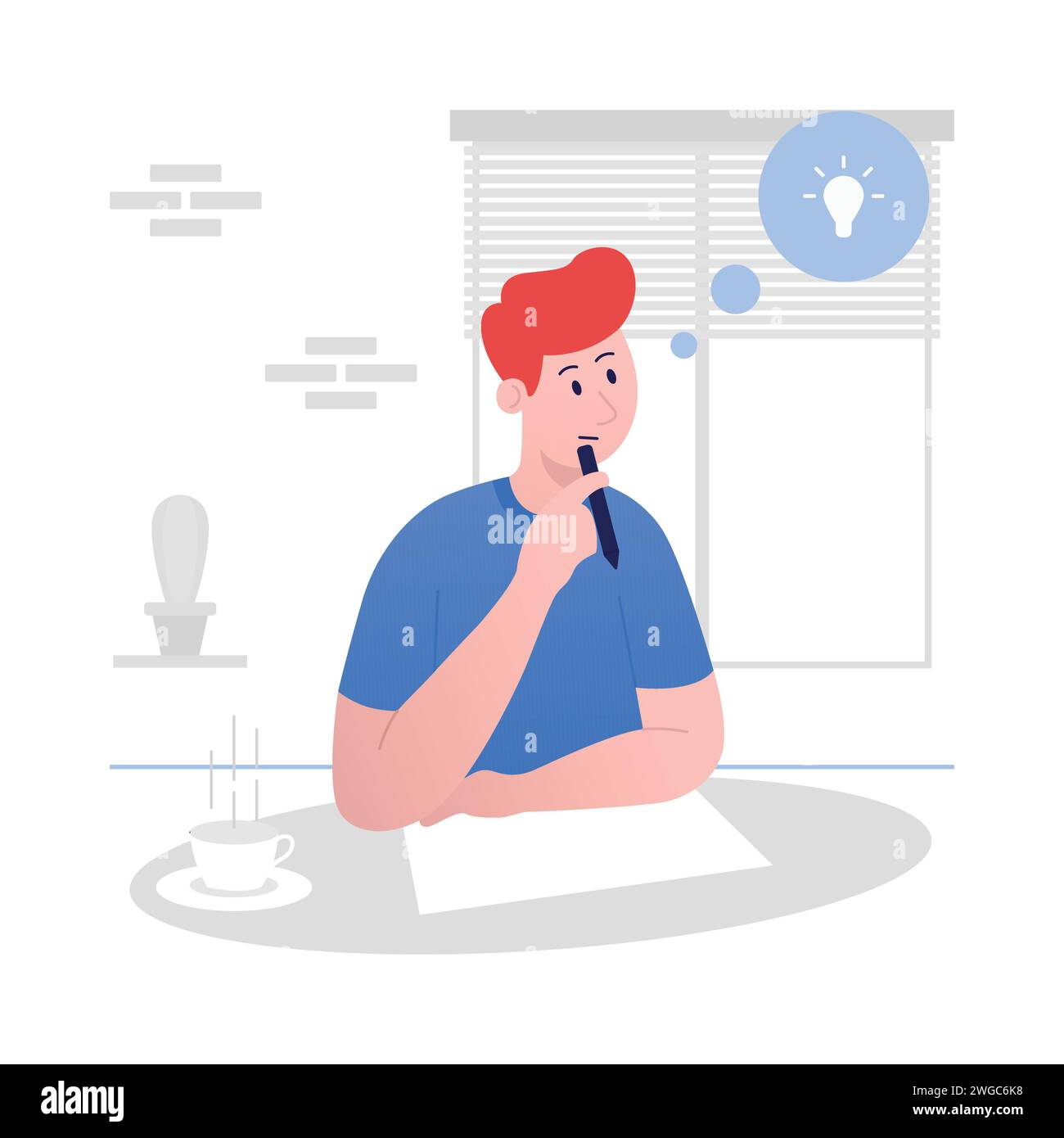 design thinking process illustration concept Stock Vector Image & Art ...