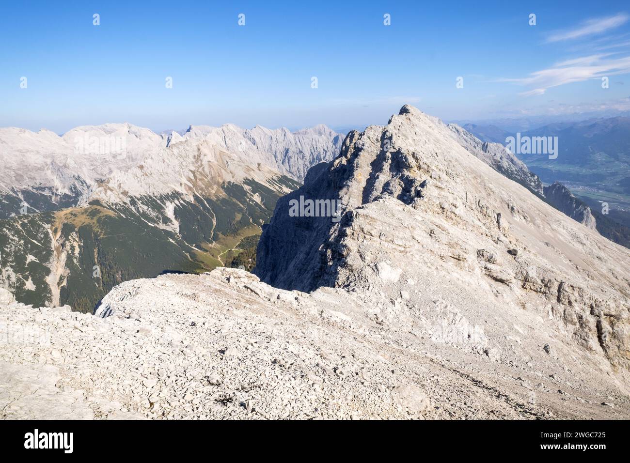 Hochgebirgslandschaft im Karwendel Stock Photo