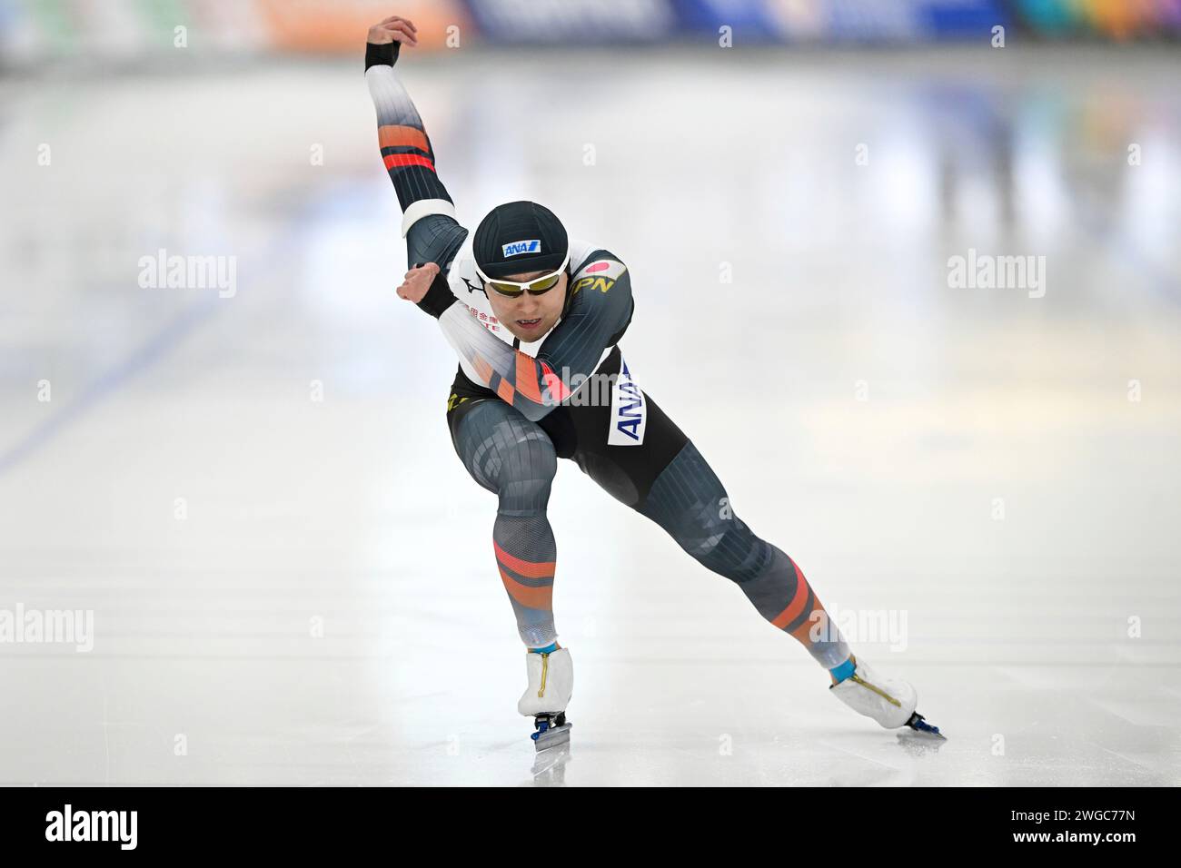 QUEBEC, CANADA - FEBRUARY 3: Yuma Murakami of Japan competing on the ...