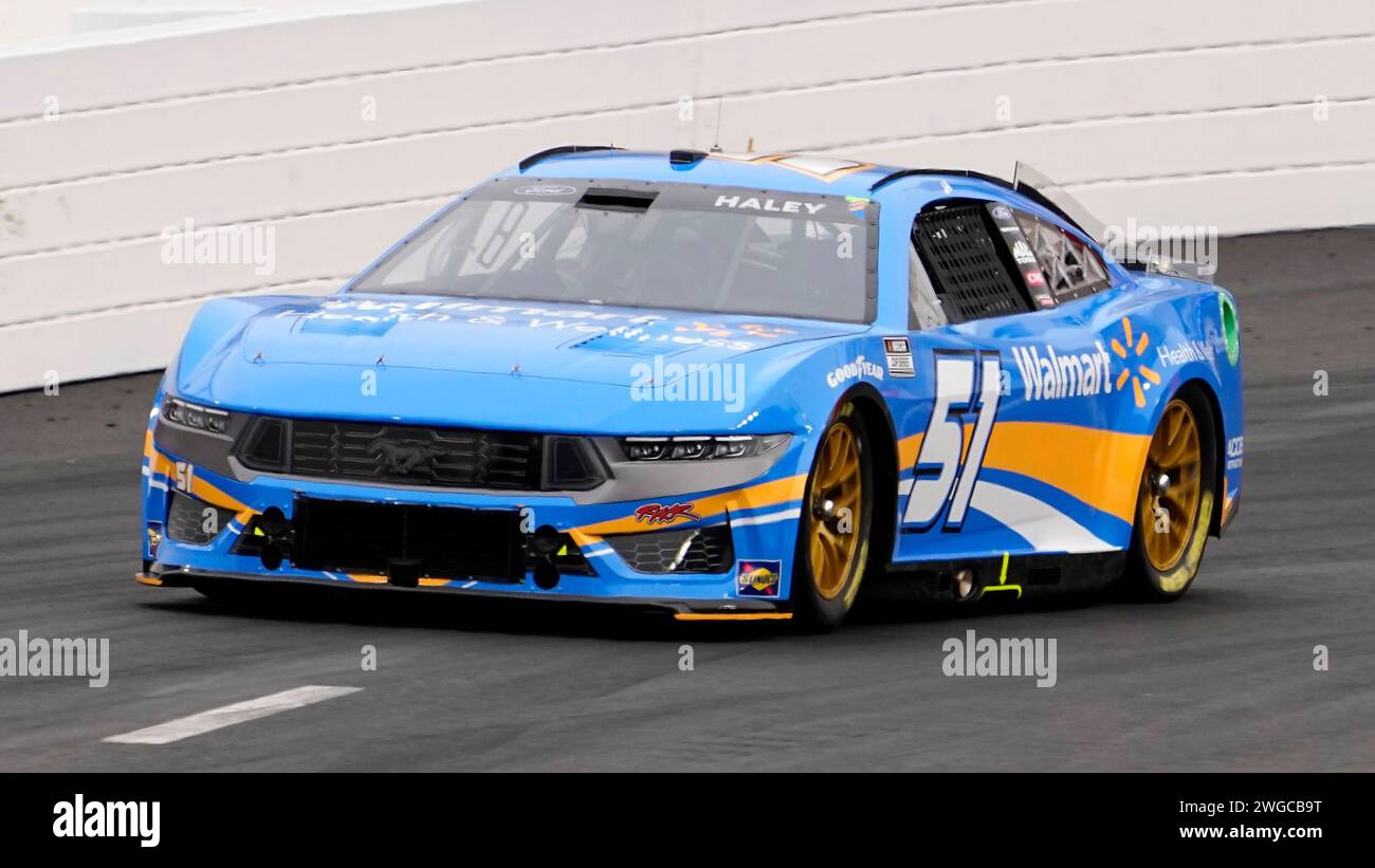 Justin Haley (51) drives during qualifying heats for the Busch Light ...