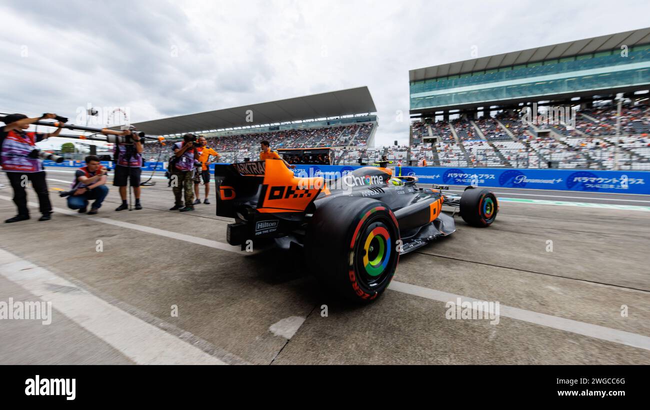 Suzuka Grand Prix Circuit, 4 February 2024 Lando Norris (GBR) of