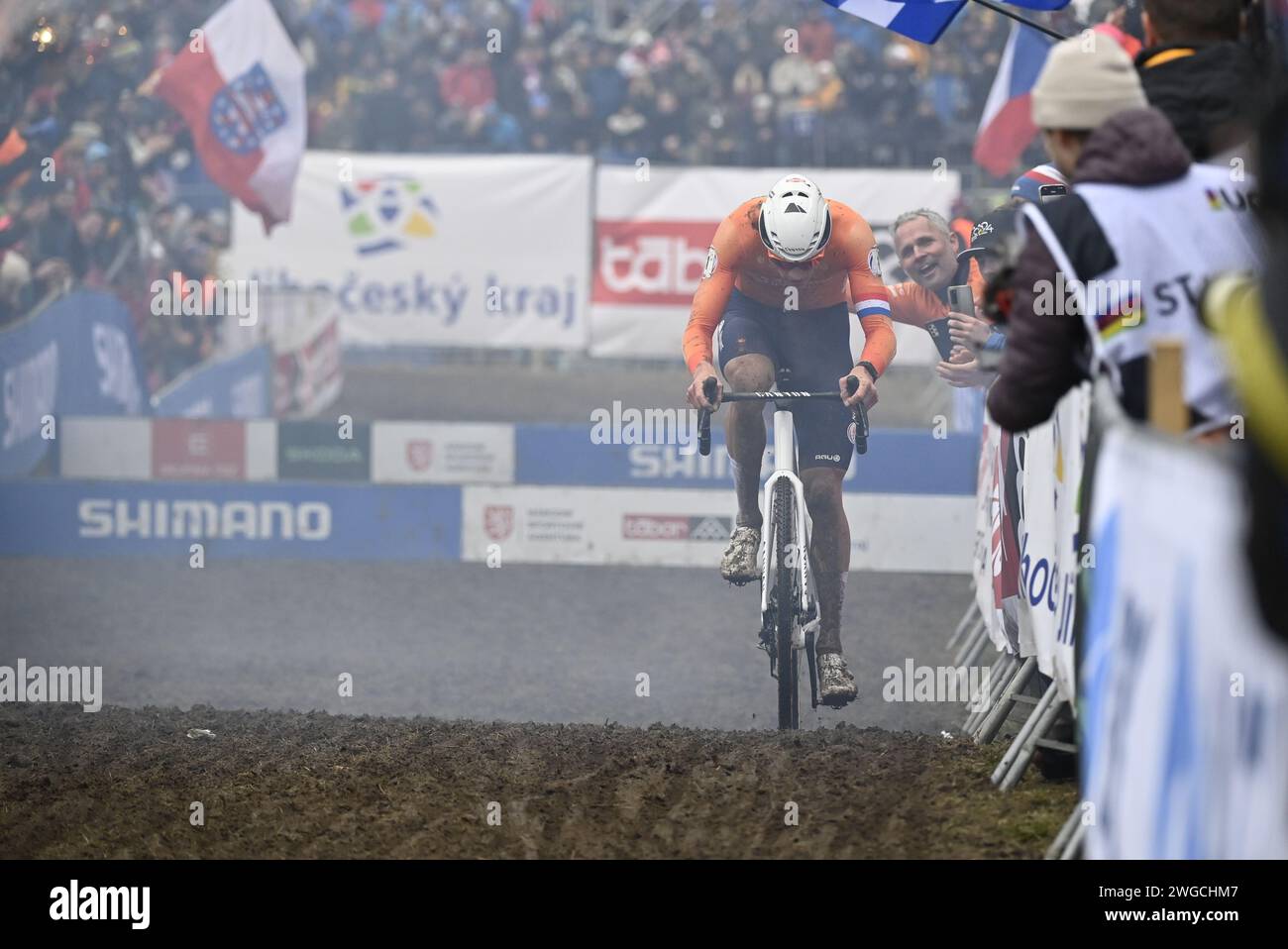 TABOR, CZECH REPUBLIC - FEBRUARY 4: Mathieu Van Der Poel Competing In ...