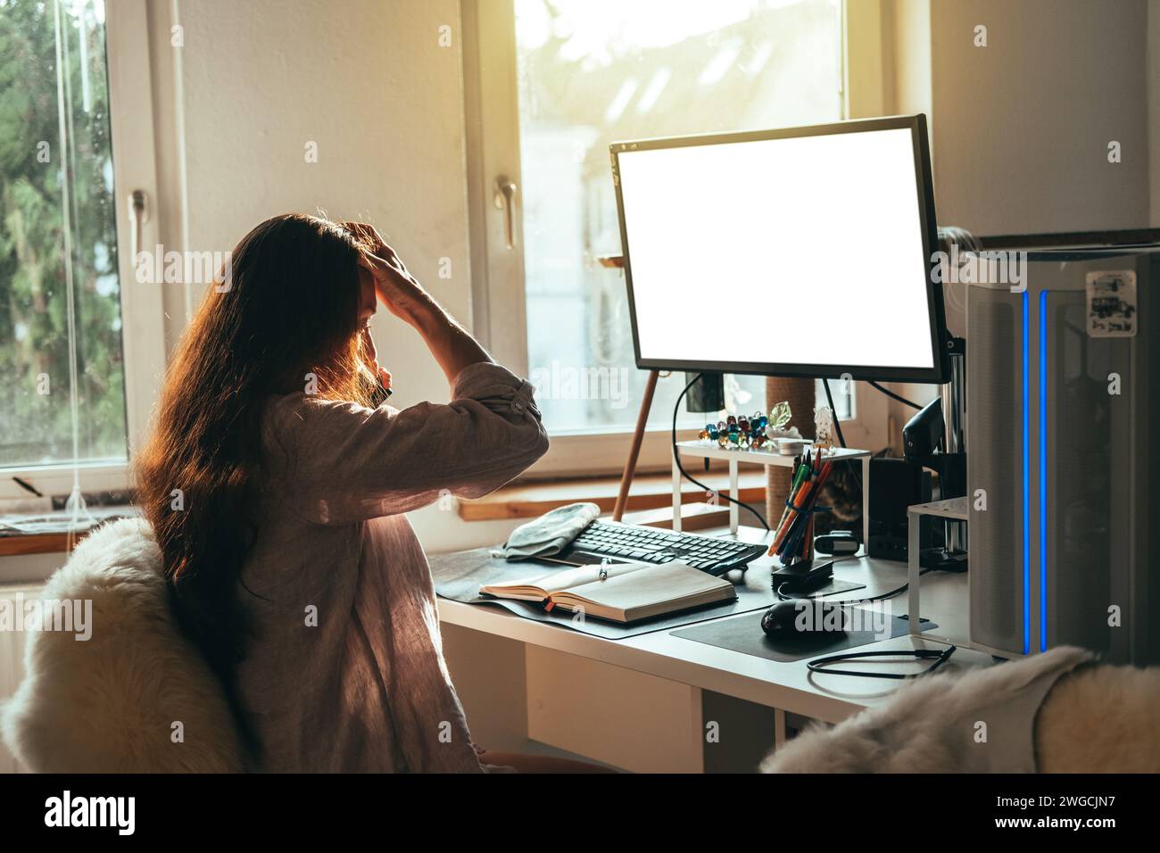 De stress desk hi-res stock photography and images - Alamy