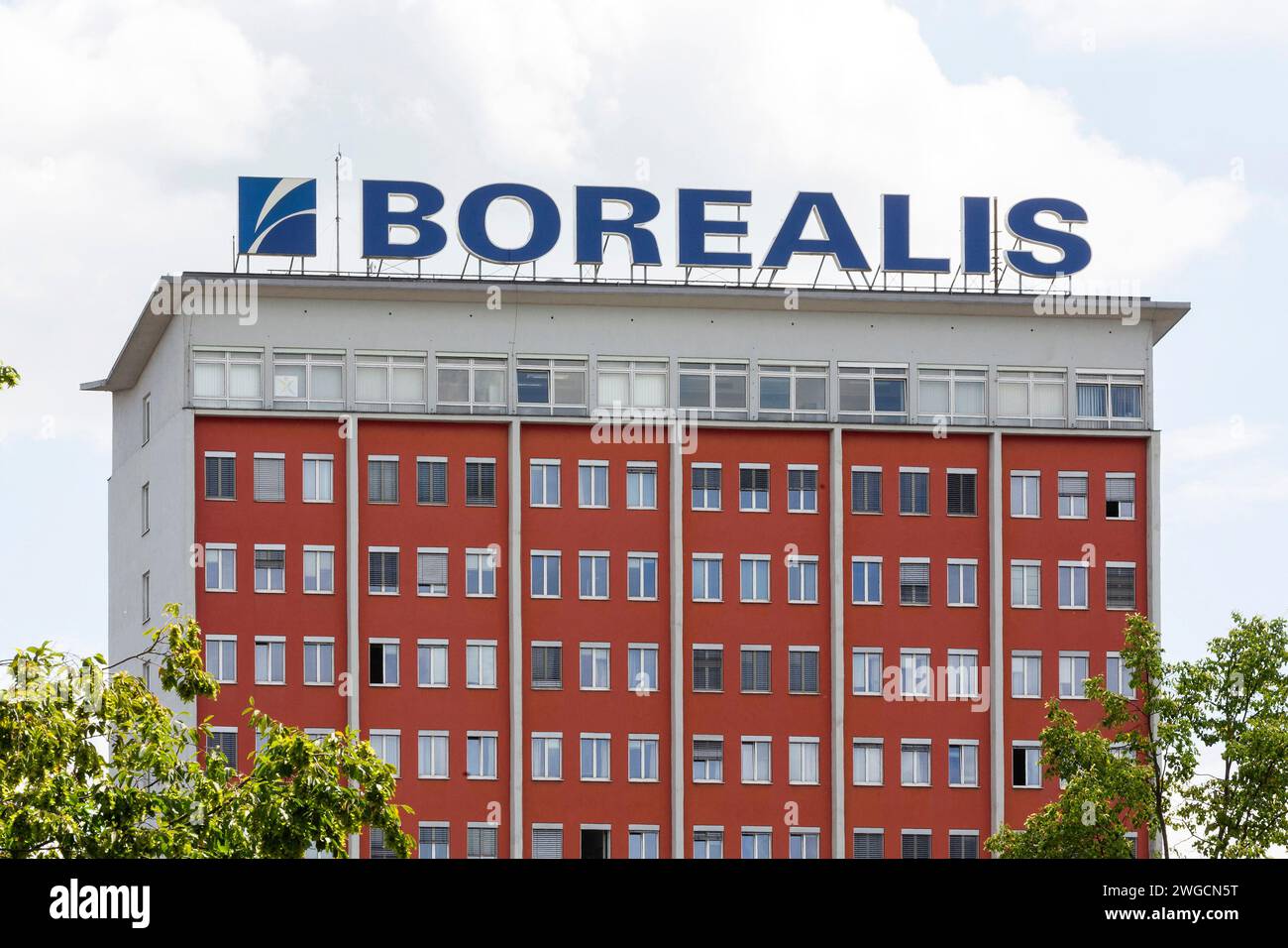 Borealis In Linz, Upper Austria, Austria Stock Photo