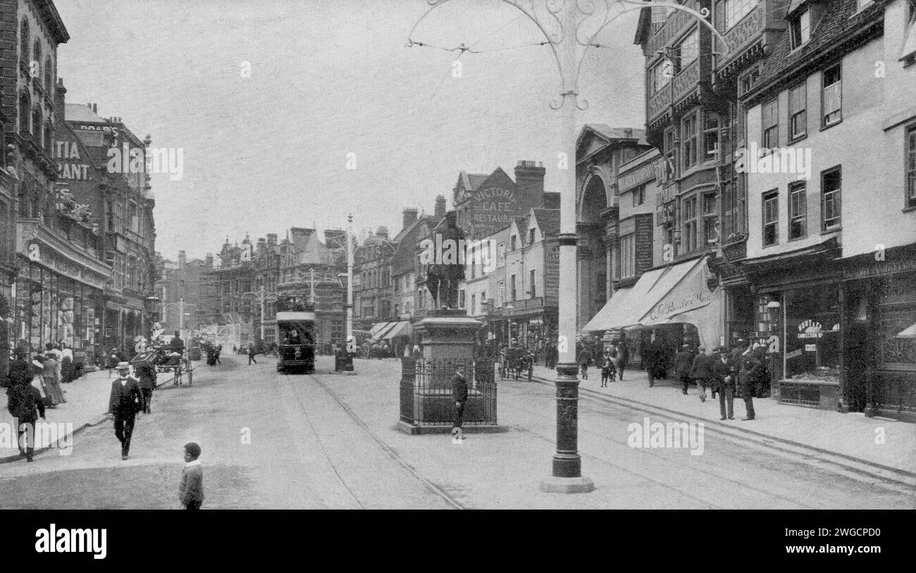 Broad stret reading Stock Photo