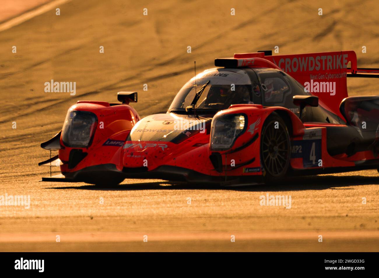 Dubai,UAE.4th Feb 2024.Asian Le Mans 4H of Dubai Race Day Crowdstrike