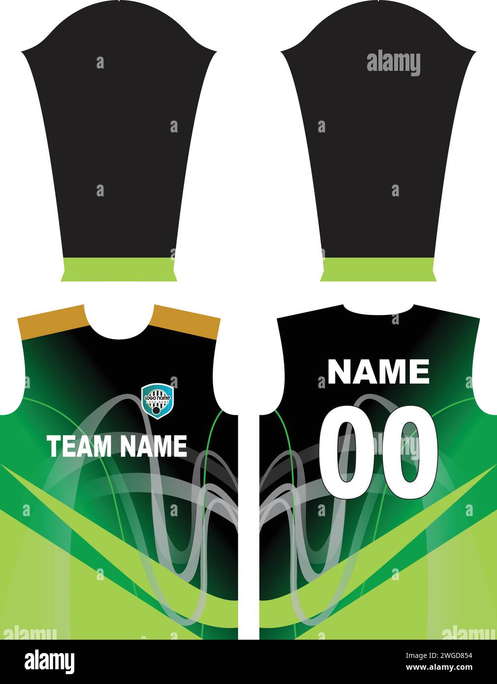 Tshirt Jersey Design for Sublimation and textile print Stock Vector