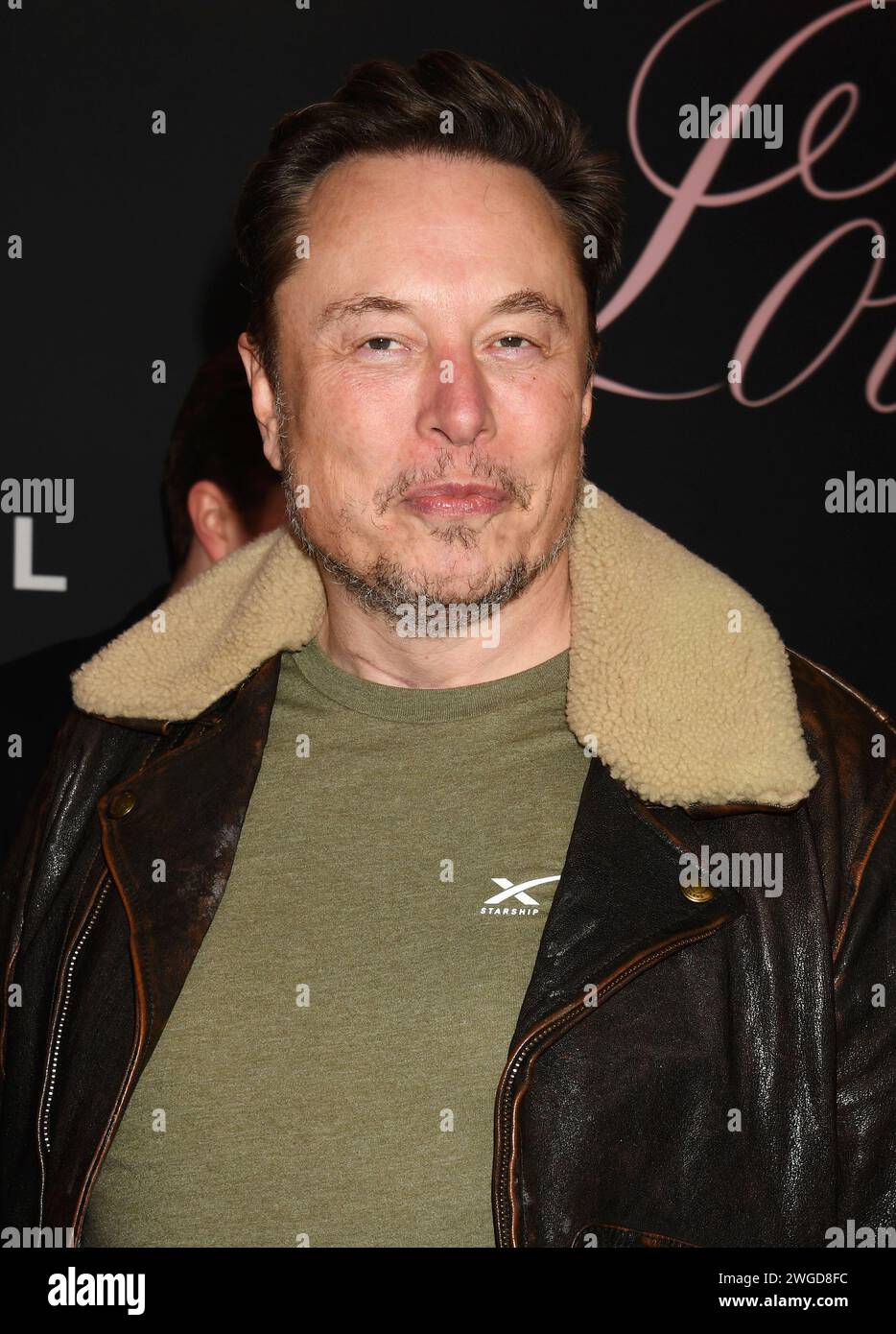 Los Angeles, California, USA. 03rd Feb, 2025. Elon Musk arrives at the