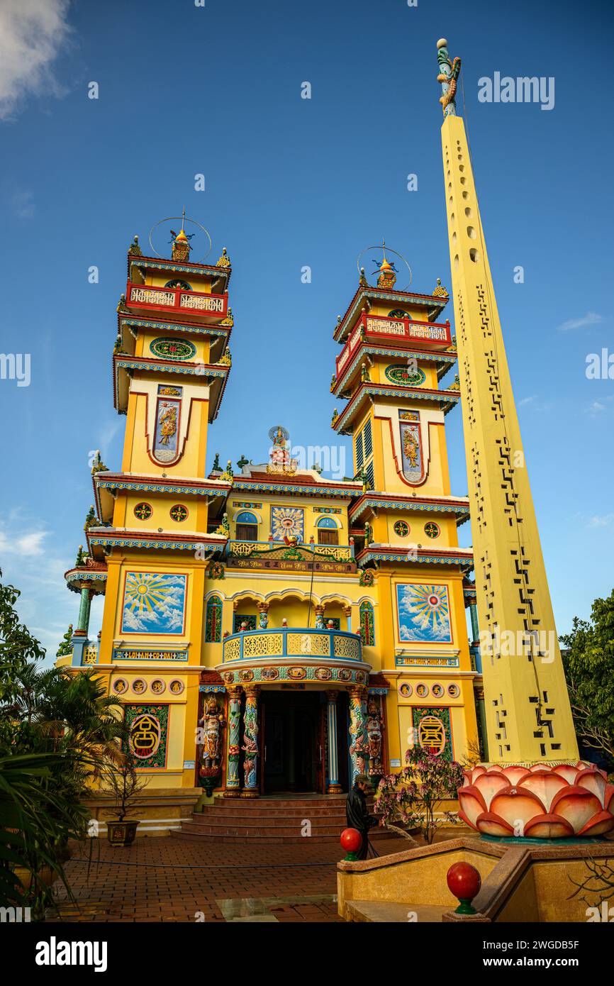 The Cao Dai monastery on a sunny day, Hoi An, Vietnam Stock Photo