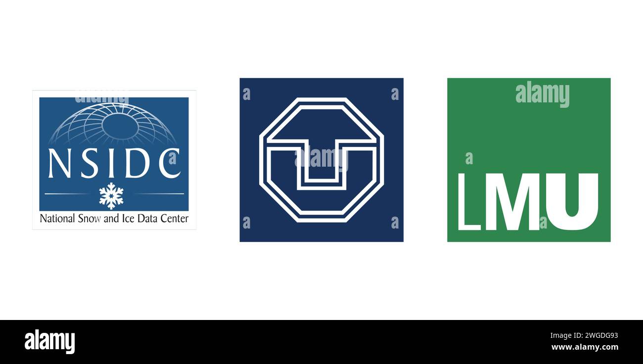 LMU, NSIDC, TU Dresden. Editorial brand emblem Stock Vector Image & Art