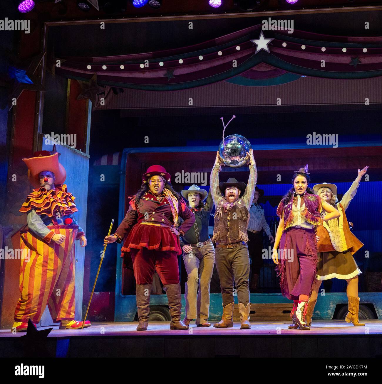 2nd left: Karen Mavundukure (Doc Blue) in BRONCO BILLY - THE MUSICAL at ...