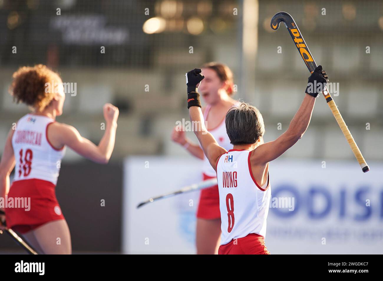Elise Michaela Vu Wong from Canada Team in action during the FIH Hockey