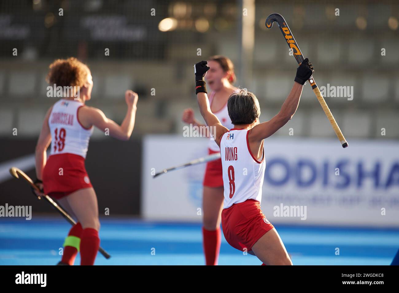 Elise Michaela Vu Wong from Canada Team in action during the FIH Hockey