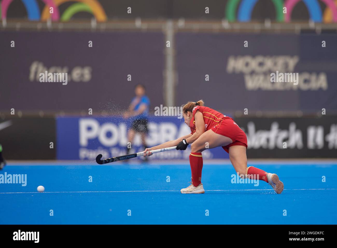 Maria Lopez Garcia from Spain Team in action during the FIH Hockey
