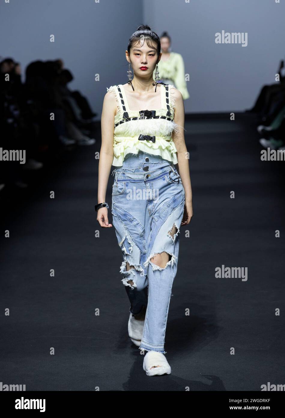 Seoul South Korea 4th Feb 2024 A model walks the runway during the