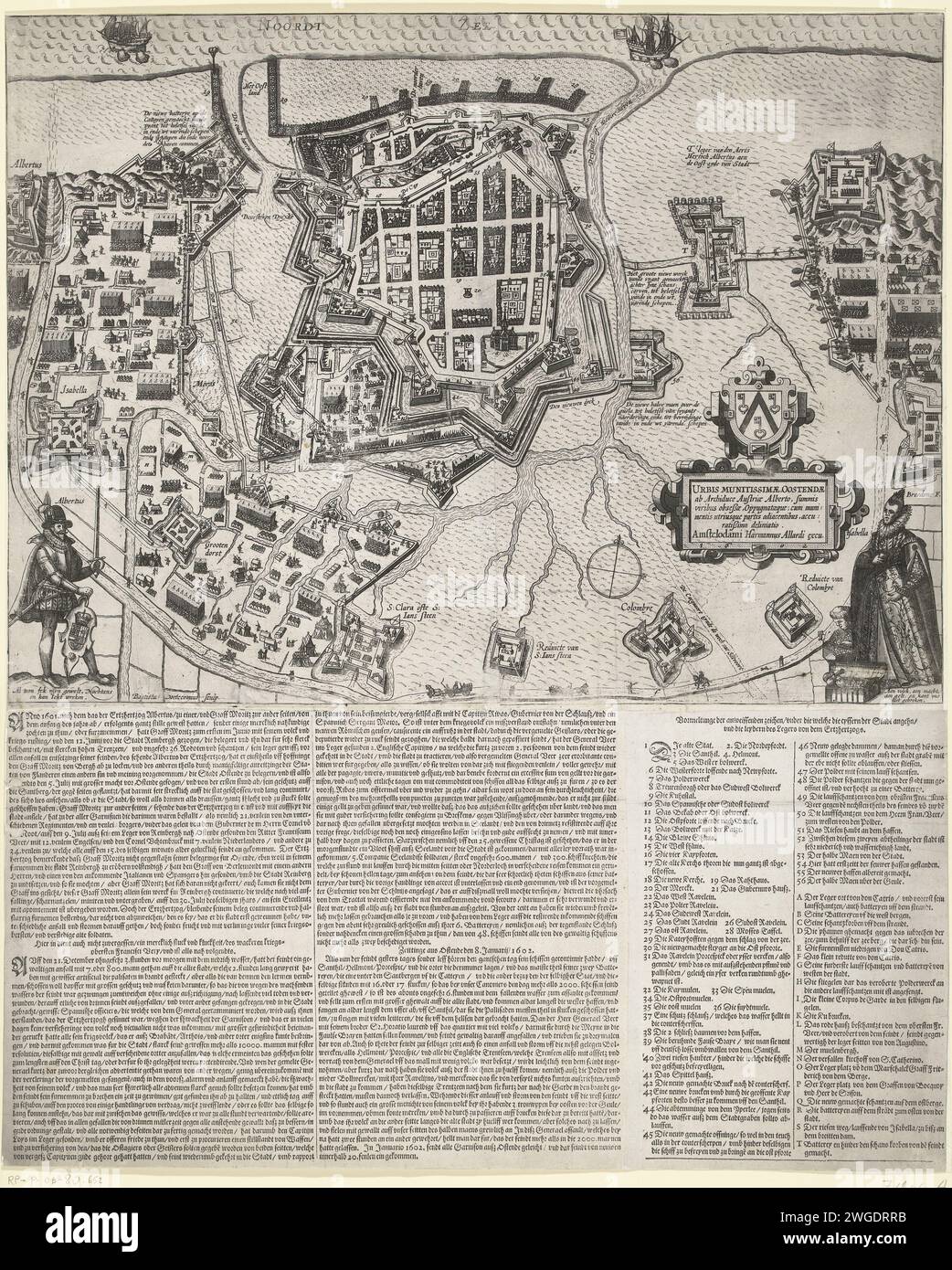 Siege of Ostend, 1601-1602, 1601 - 1602 print Siege of Ostend by the ...