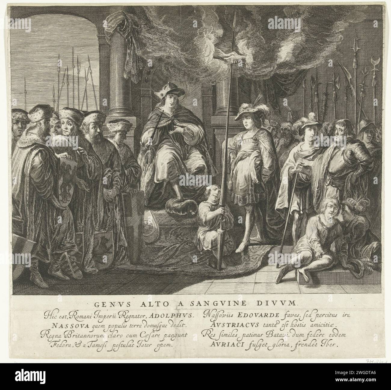 Tableau Vivant with the covenant between King Adolf van Nassau and the