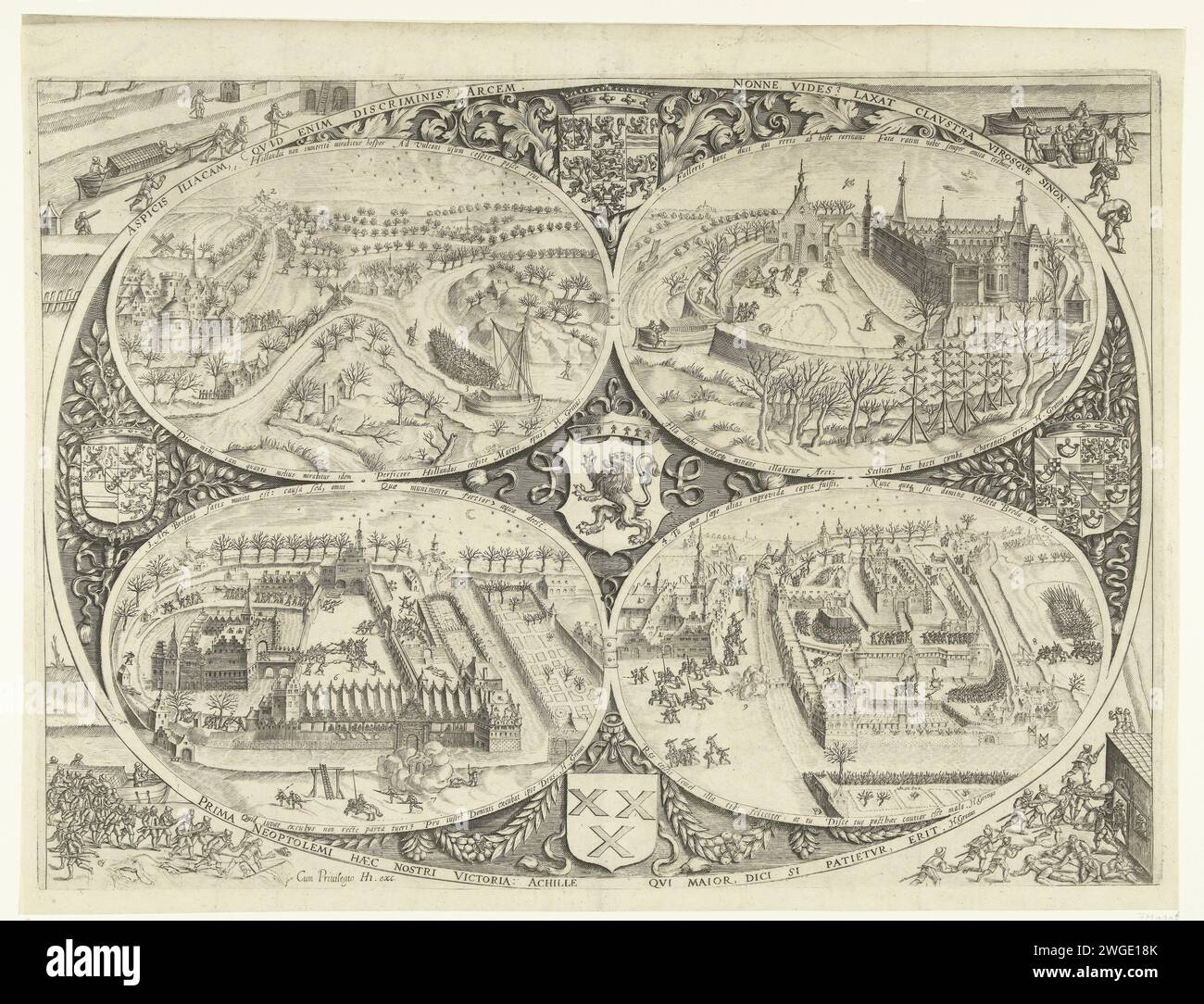 Intake of Breda, 1590, 1597 - 1601 print The intake of Breda by the ...