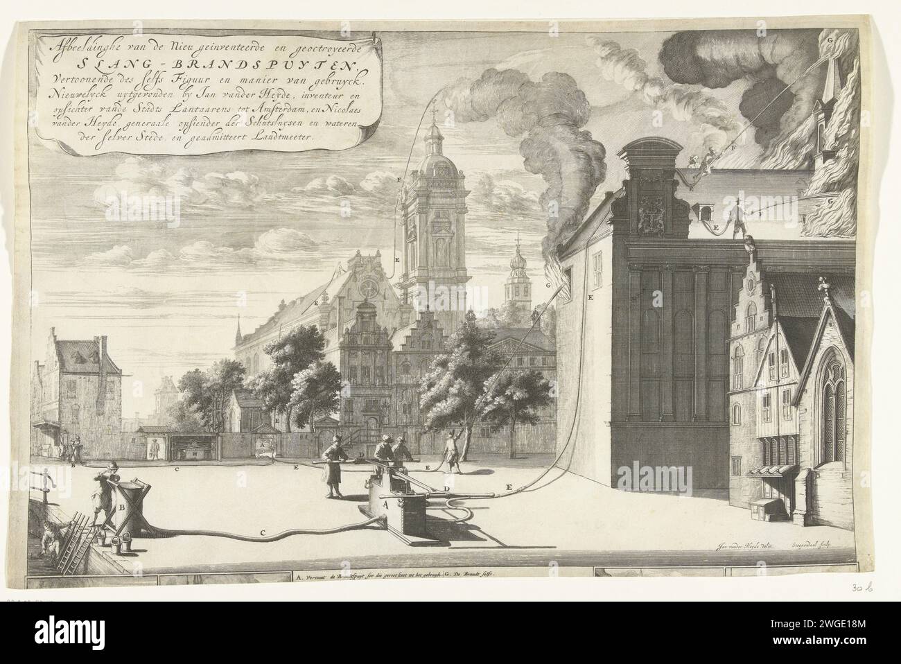 Application of the new fire spray snakes, 1677, 1675 1677 print Leaf