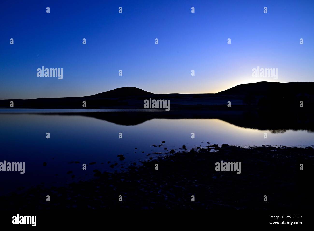 Dawn in the Pentland hills Scotland Stock Photo