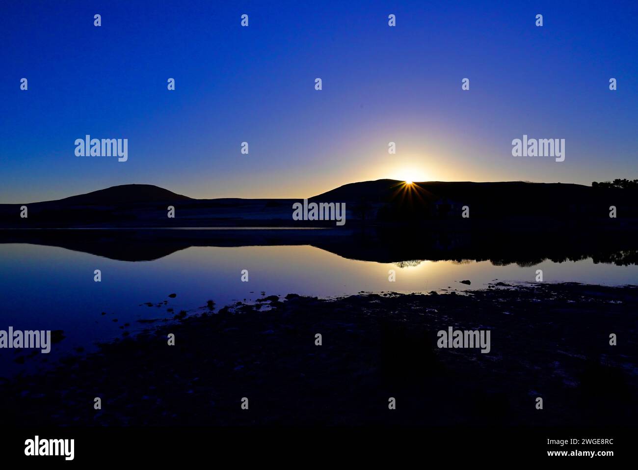 Dawn in the Pentland hills Scotland Stock Photo