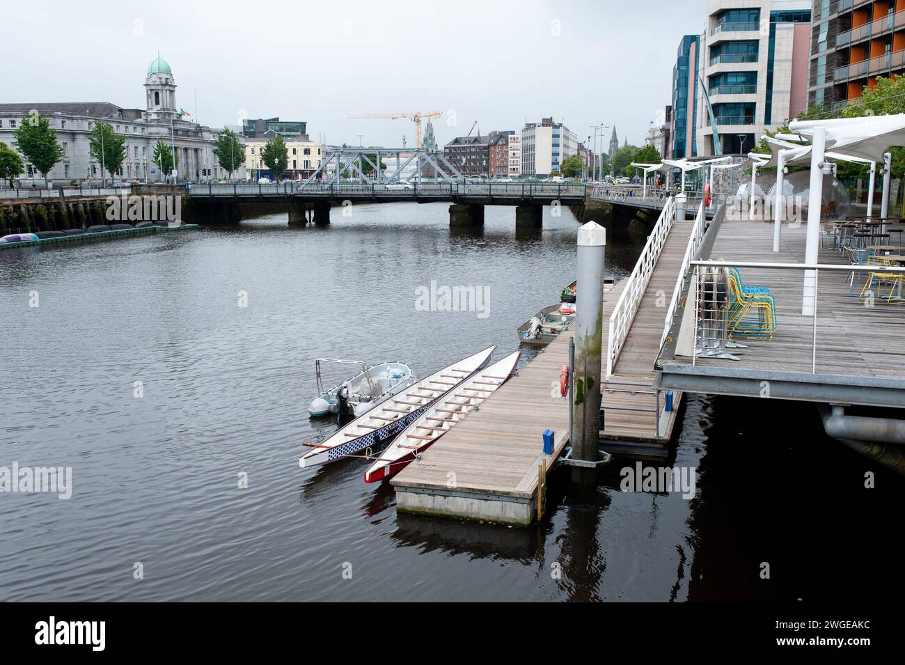 Boardwalk Lapps Quay Stock Photo