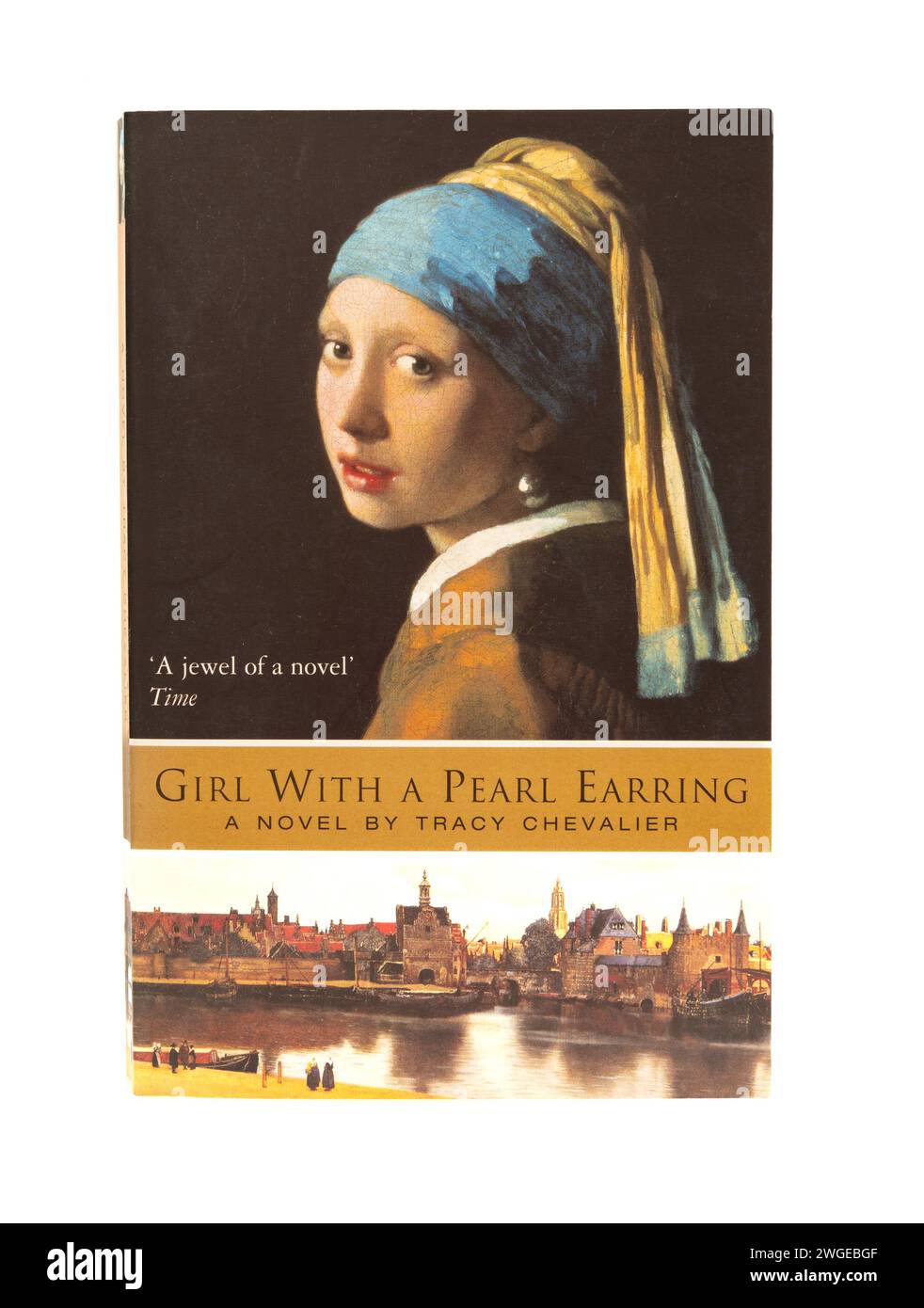 Girl With A Pearl Earring A Novel by Tracy Chevalier Stock Photo