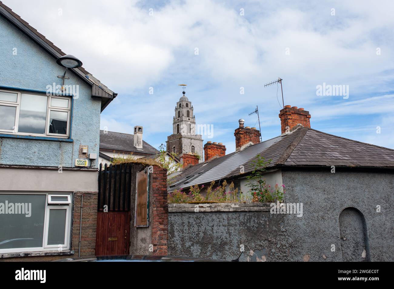 Shandon Bells & Tower St Anne's Church. Cork, ireland. 18th-century working church with a landmark tower, open for city views and chance to ring the b Stock Photo