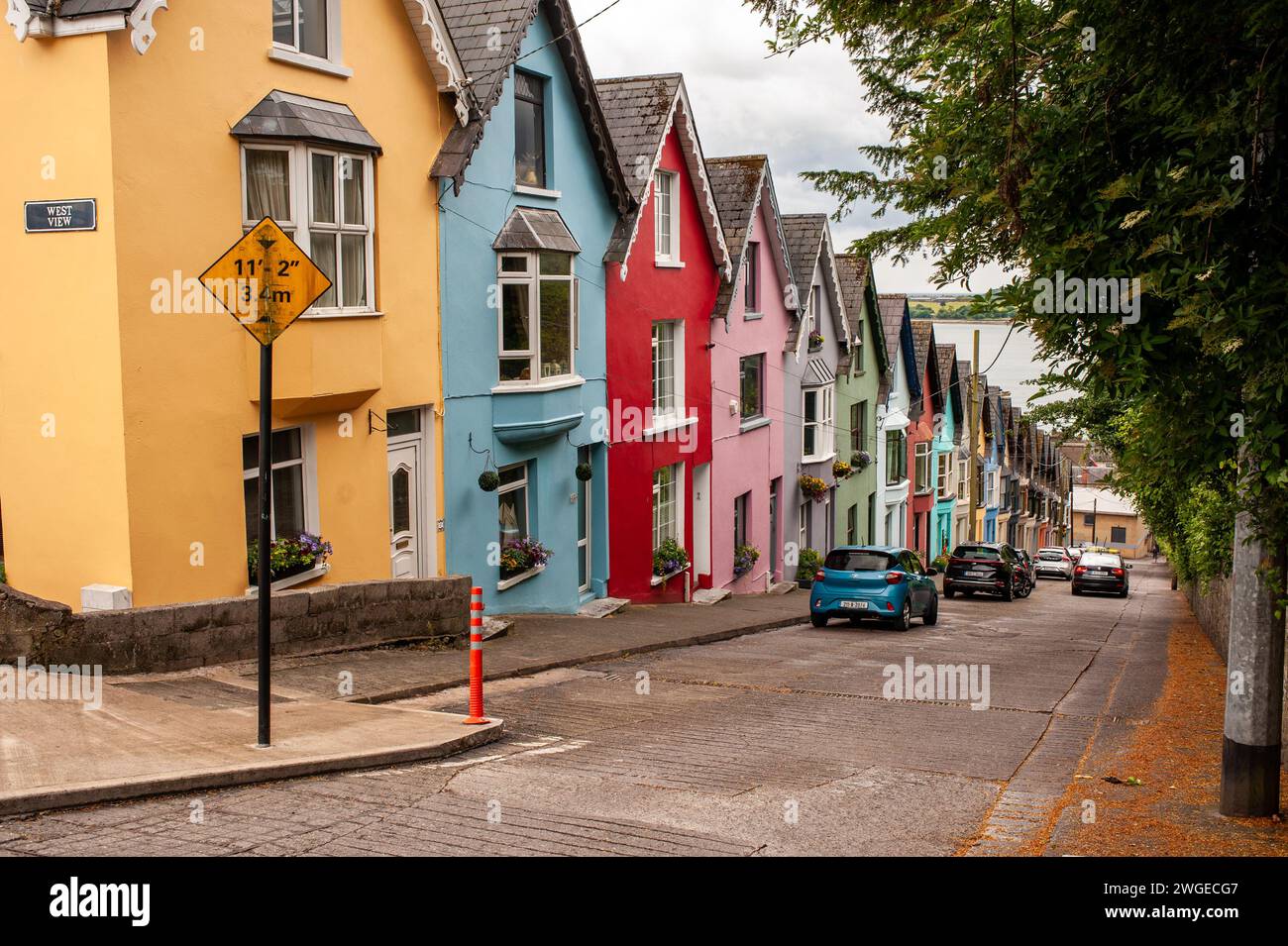 "Deck of Cards" Houses. Cobh. Ireland Stock Photo Alamy