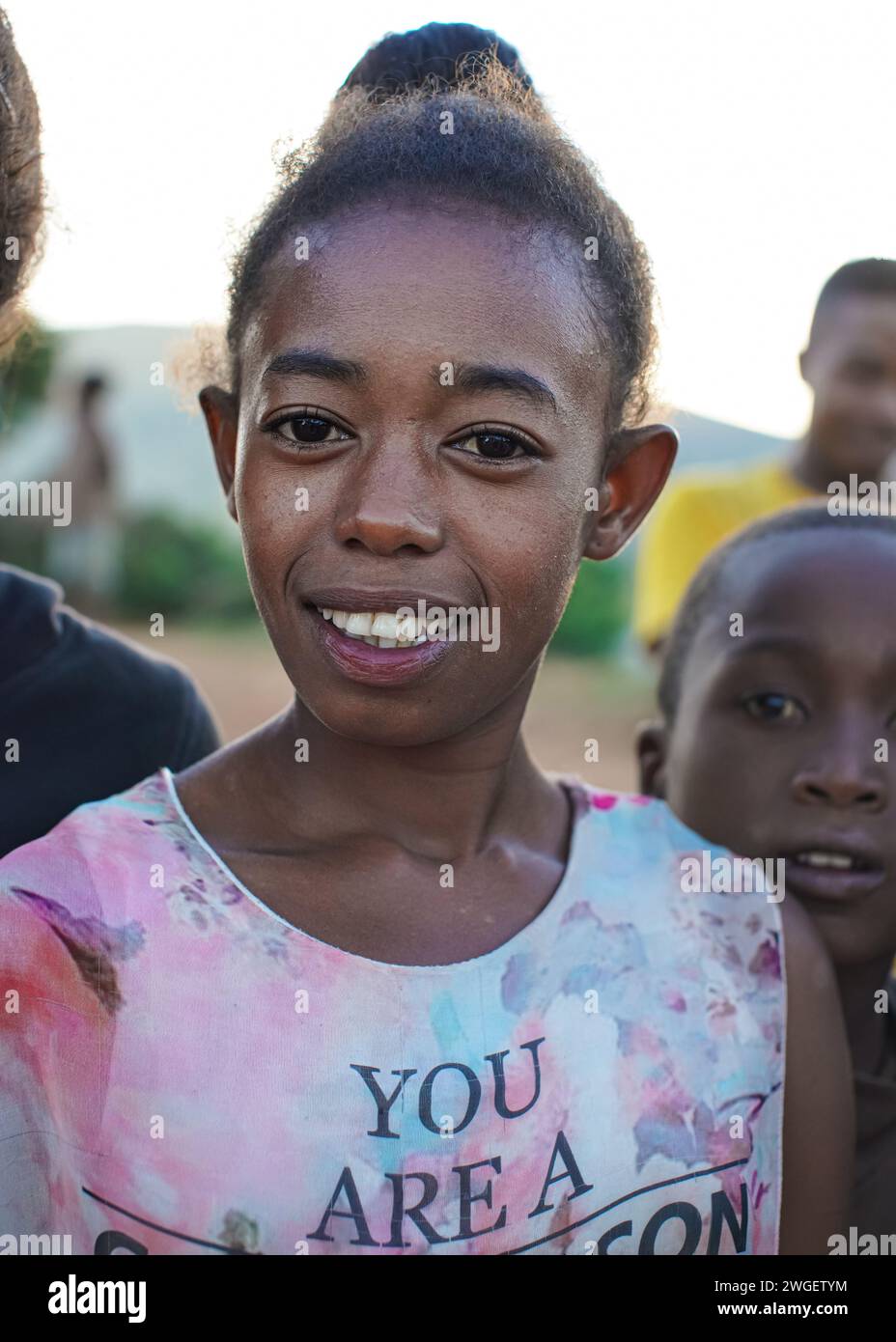 Cute young local african girl hi-res stock photography and images - Alamy