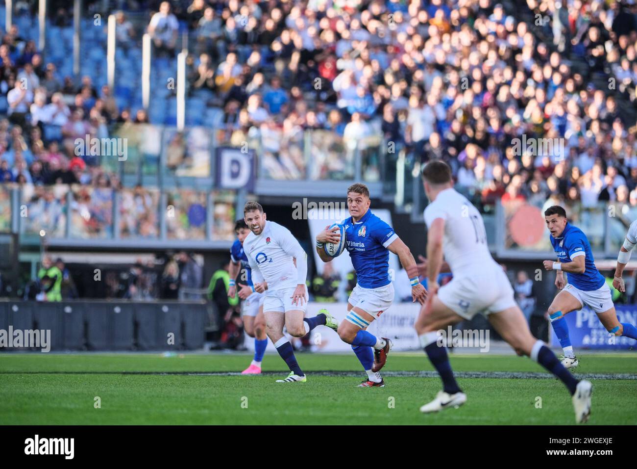 Paolo Garbisi of Italy in action during the Guinness Men's Six Nations ...