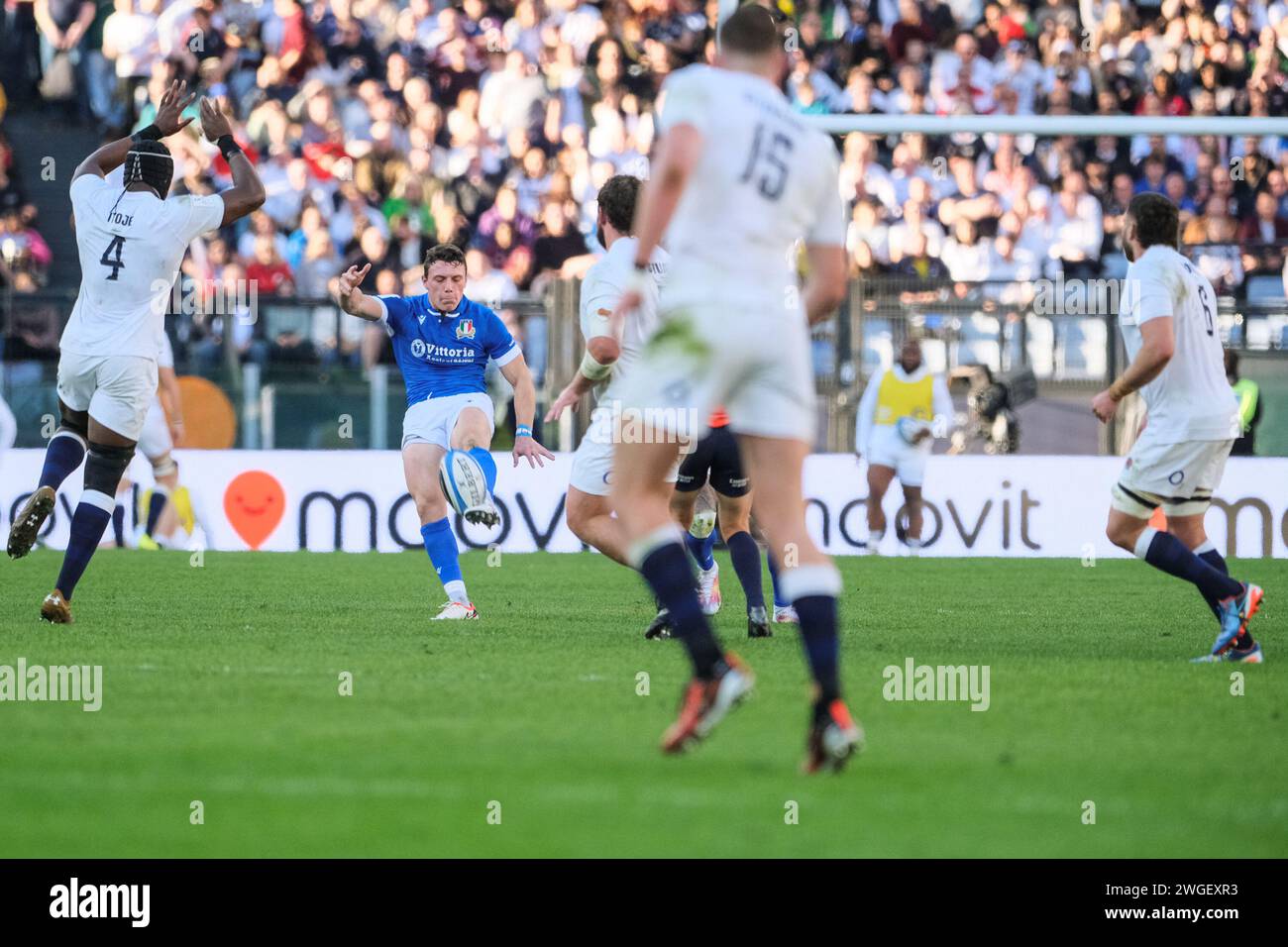Paolo Garbisi of Italy seen in action during the Guinness Men's Six ...