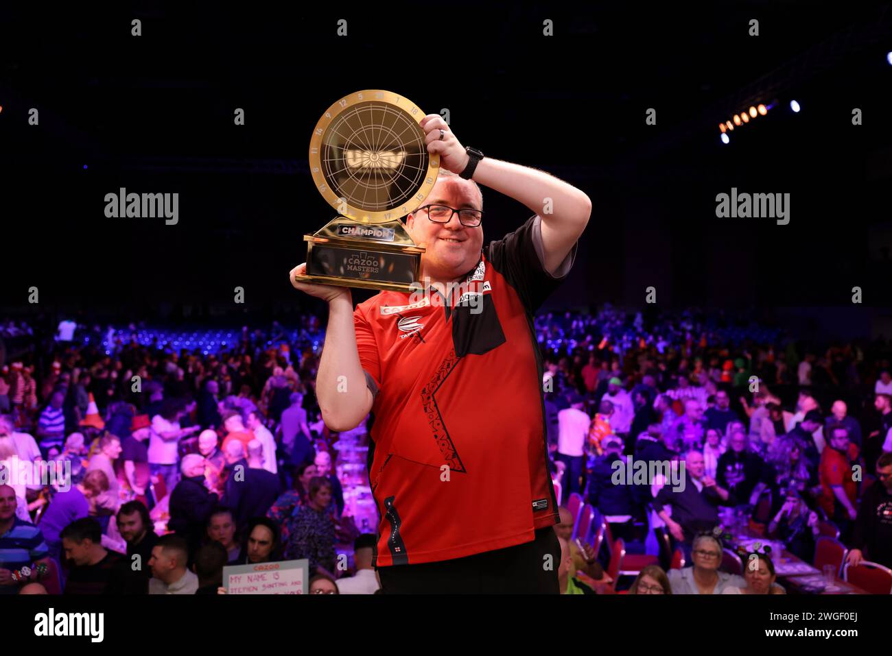 Marshall Arena, Milton Keynes, UK. 4th Feb, 2024. 2024 PDC Cazoo Darts