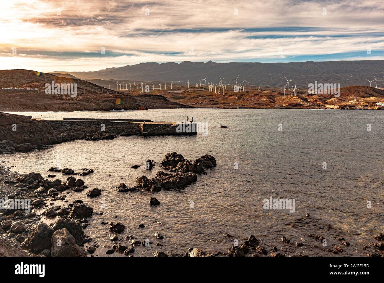 coastline of Porís de Abona (Tenerife island) Stock Photo