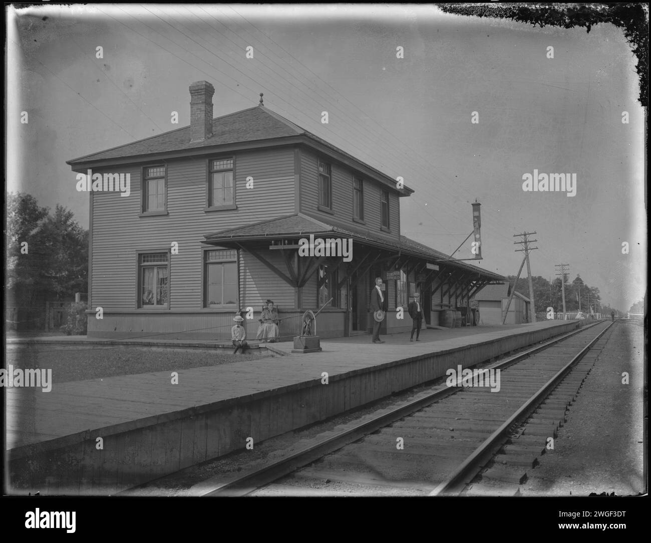 Canadian Pacific Railway Station, Avonmore, Ontario . circa 1900s Stock ...