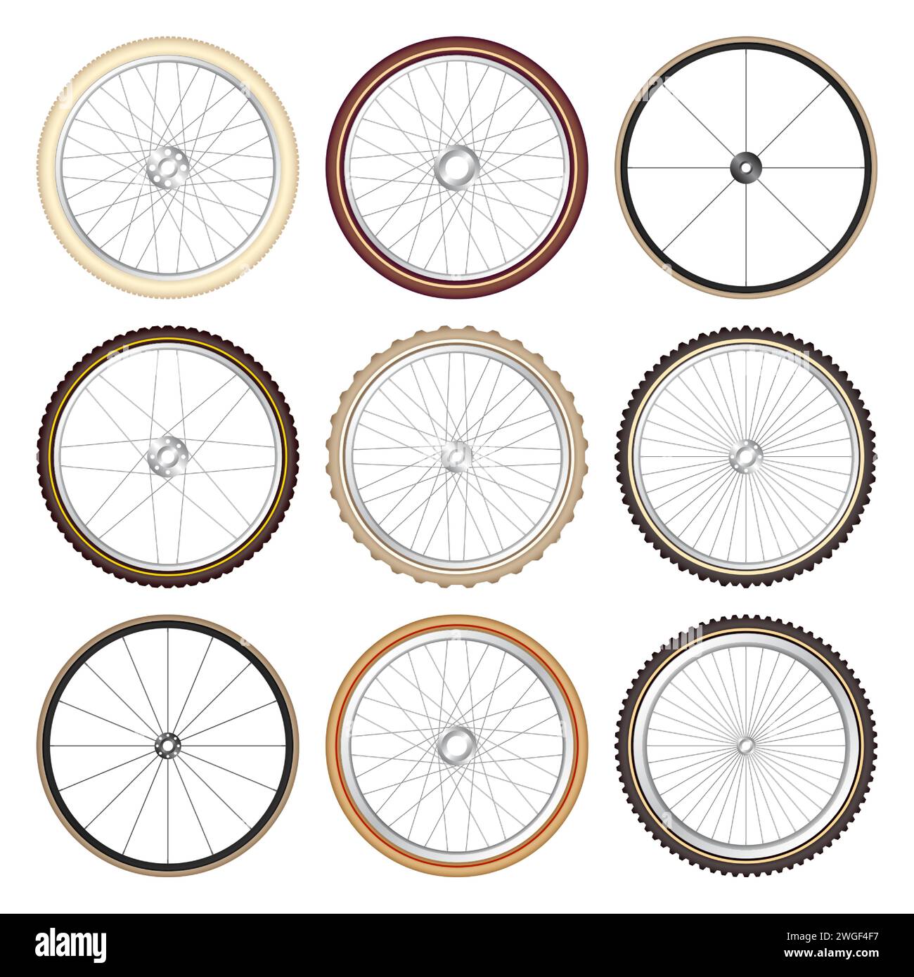 Spokes rims Stock Vector Images - Alamy