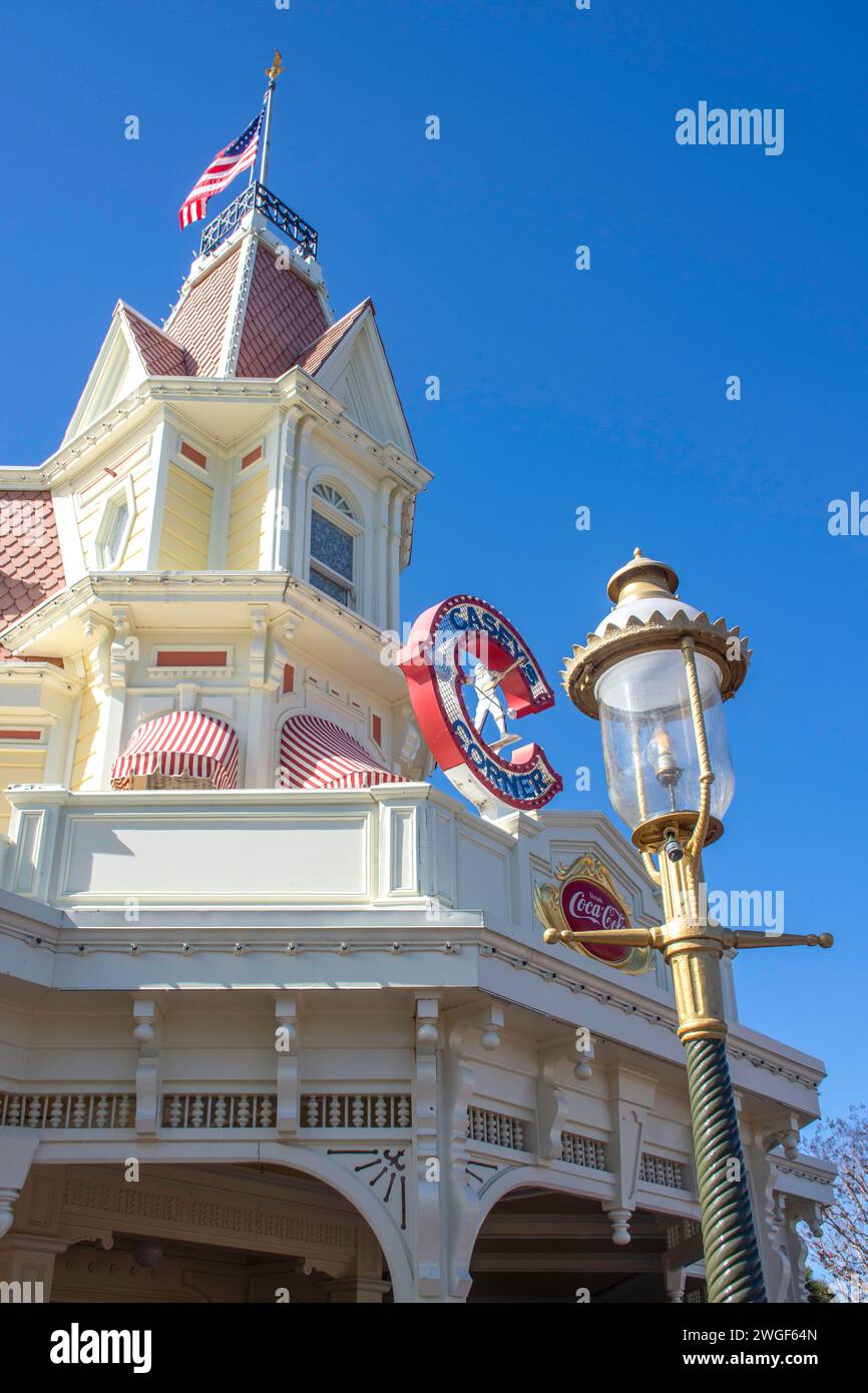 Casey's Corner, Main Street, U.S.A, Magic Kingdom, Walt Disney World Resort, Orange County, Orlando, Florida, United States of America Stock Photo