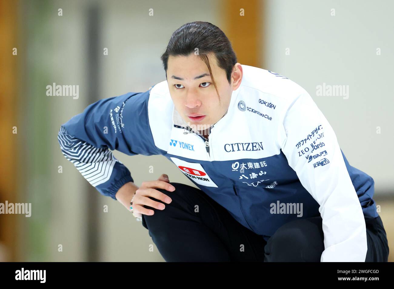 Riku Yanagisawa (SC), February 2, 2024 Curling The 41st ZENNOH